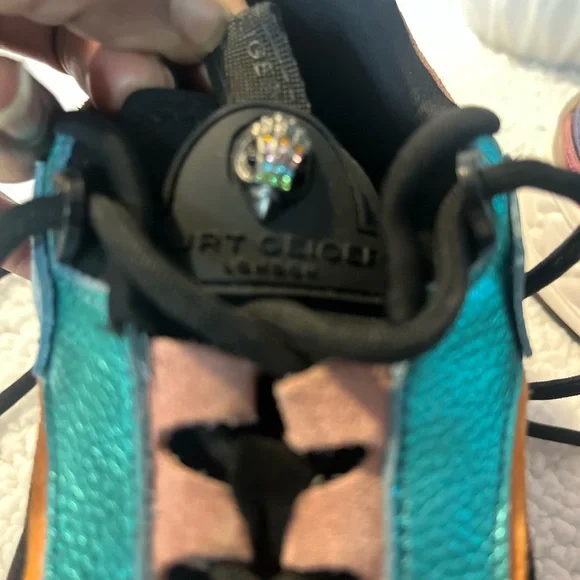 Kurt Geiger Black and Pink Multicolor Sneakers - Picture 3 of 7